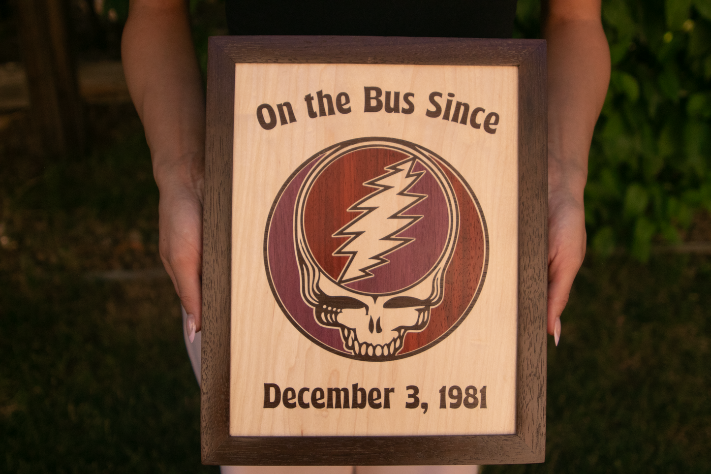 Framed Wall Art - Stealie - Maple Base