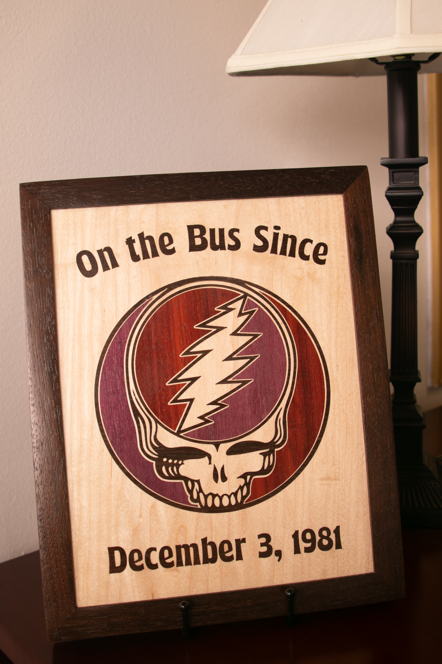 Framed Wall Art - Stealie - Maple Base